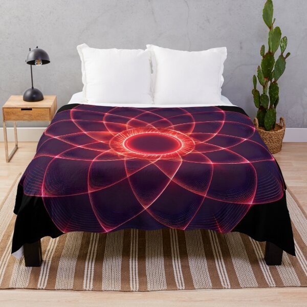Item preview, Neon Red Spirograph Pattern Extravaganza designed and sold by AI-Only Creations.