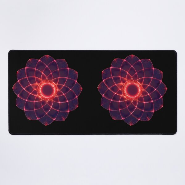 Item preview, Neon Red Spirograph Pattern Extravaganza designed and sold by AI-Only Creations.