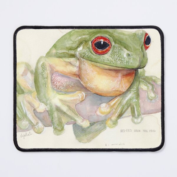 Item preview, 'litoria chloris' - watercolour painting, animal art designed and sold by sarahkianaart.