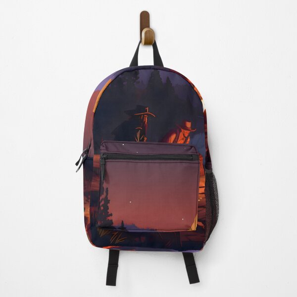 Item preview, Pixel Art Cowboys Around Campfire at Sunset designed and sold by GreenInkXpress.