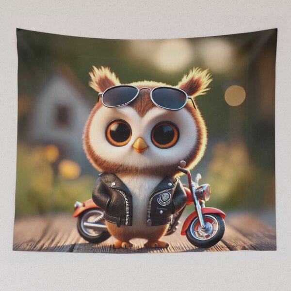 Item preview, Biker Owl Adventure designed and sold by Sillytoe.