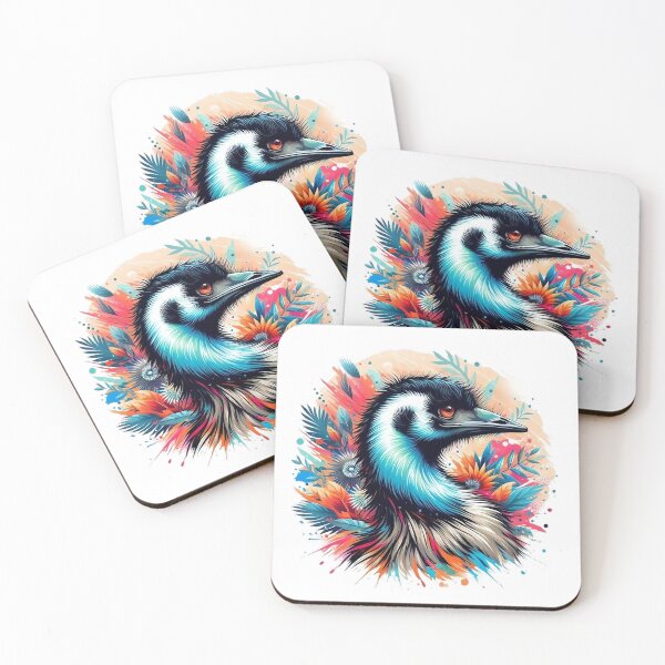 Item preview, A beautiful emu bird with colorful background designed and sold by Marcoshop10.