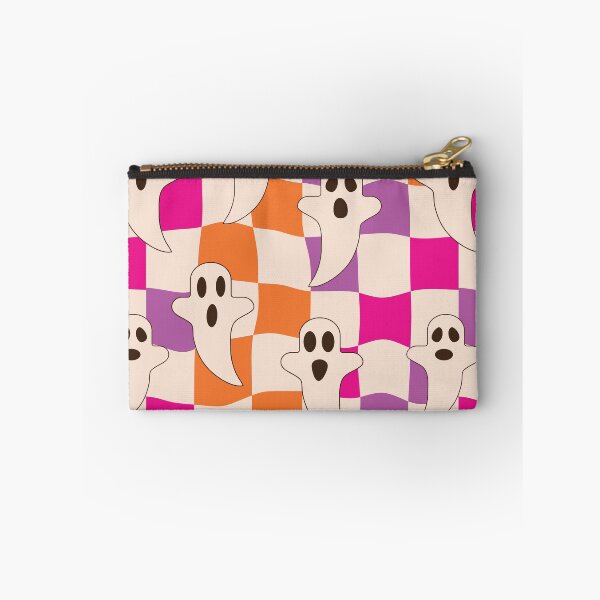 Item preview, Spooky Halloween Ghosts on Warped Checkerboards Pattern designed and sold by Yasminepatterns .
