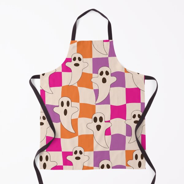 Item preview, Spooky Halloween Ghosts on Warped Checkerboards Pattern designed and sold by Yasminepatterns .