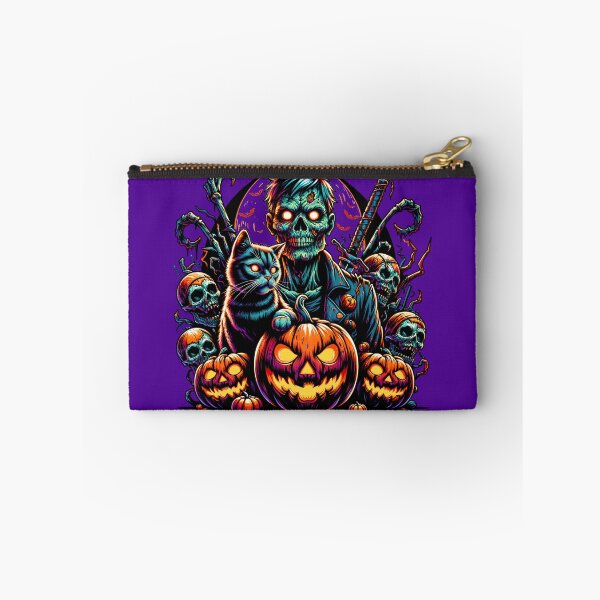Item preview, Halloween Zombie and Cat designed and sold by HolidayBug.