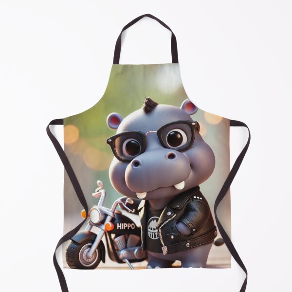 Item preview, Hippo Biker Buddy designed and sold by Sillytoe.