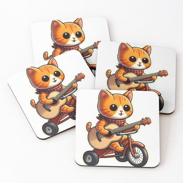 Item preview, Cute Cat and guitar no.2 designed and sold by Sijtipat.