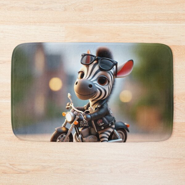 Item preview, Zebra Biker Buddy designed and sold by Sillytoe.