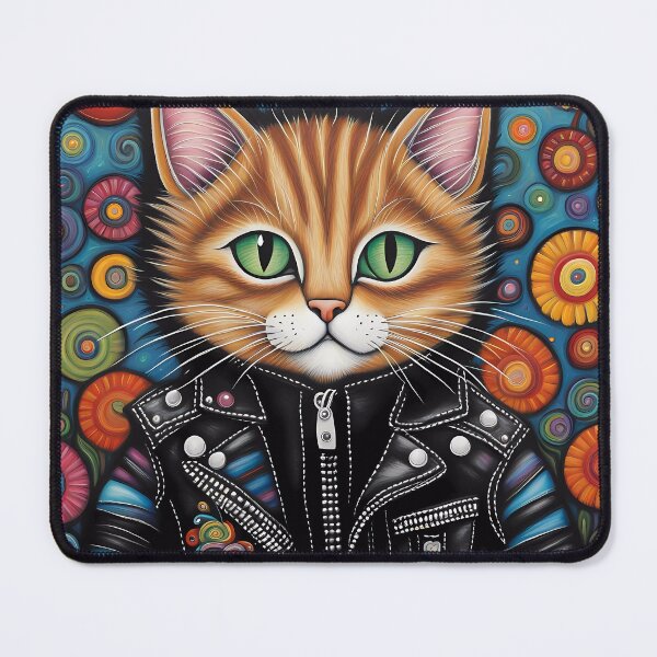 Item preview, Folk Art Punk Rock Kitten designed and sold by Colin Bentham.