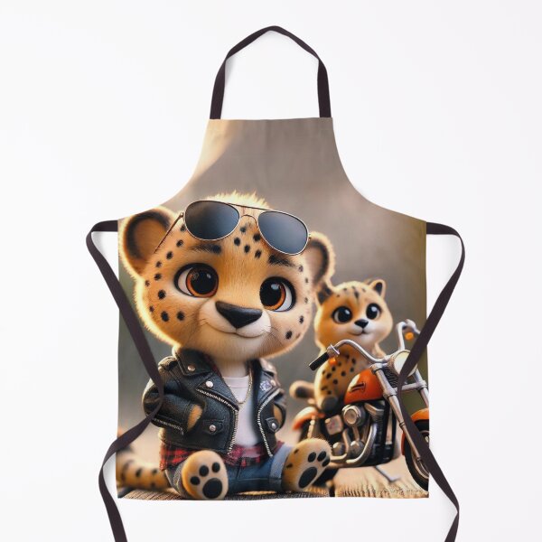 Item preview, Cheetah Cub Biker designed and sold by Sillytoe.