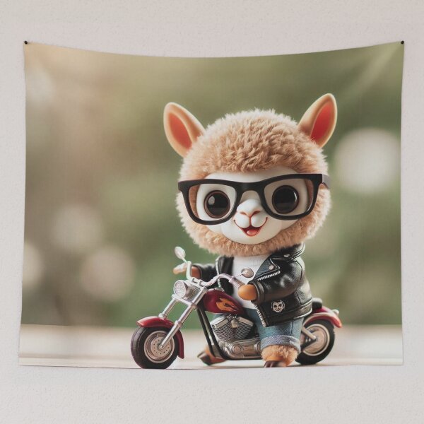 Item preview, Alpaca Biker designed and sold by Sillytoe.