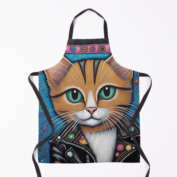 Item preview, Folk Art Punk Rock Kitten designed and sold by Colin Bentham.