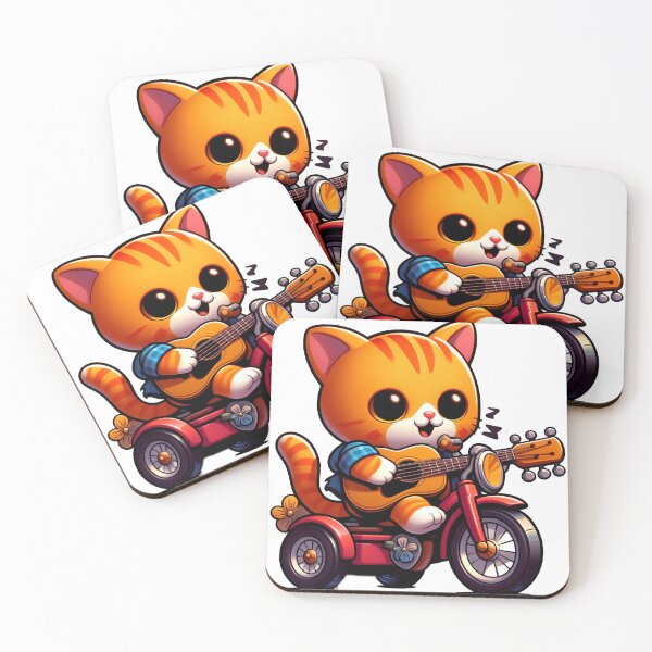 Item preview, Cute Cat and guitar no.1 designed and sold by Sijtipat.