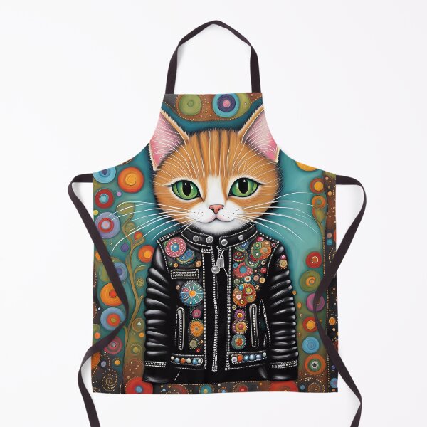 Item preview, Folk Art Punk Rock Kitten designed and sold by Colin Bentham.
