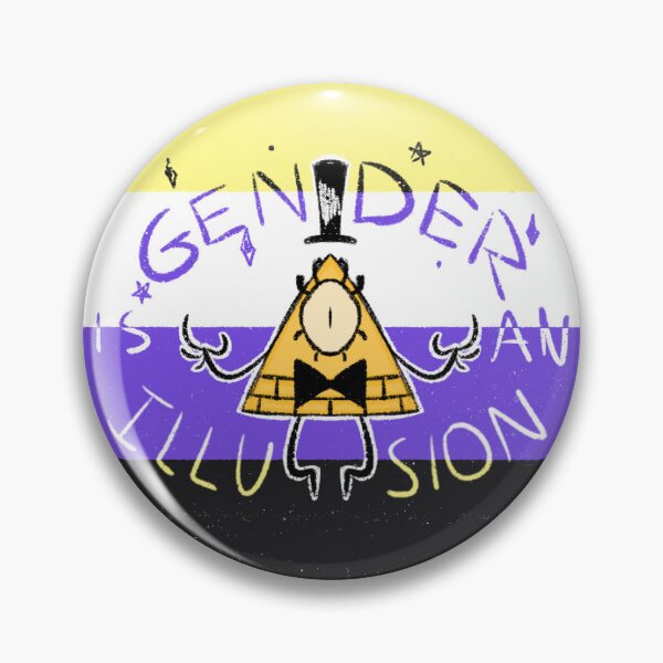 Item preview, GENDER IS AN ILLUSION!!!11!! designed and sold by theallegedbird.