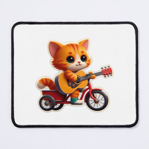 Item preview, Cute Cat and guitar no.3 designed and sold by Sijtipat.