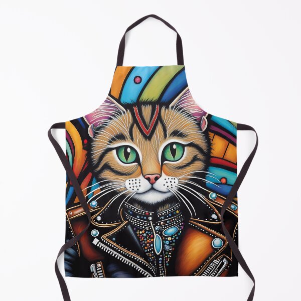 Item preview, Folk Art Punk Rock Kitten designed and sold by Colin Bentham.