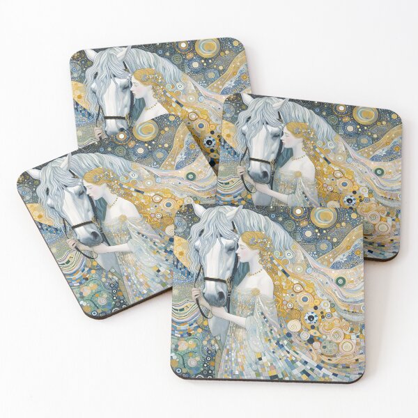 Item preview, The girl and the horse are symbols of strength and grace. designed and sold by aleksandr13.