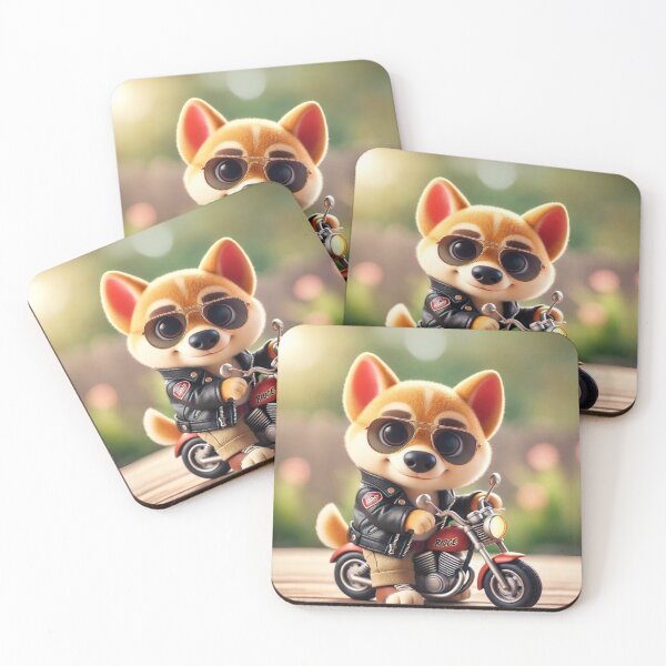 Item preview, Dingo Biker Pup designed and sold by Sillytoe.