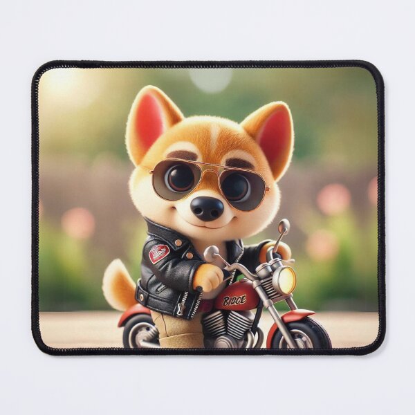 Item preview, Dingo Biker Pup designed and sold by Sillytoe.