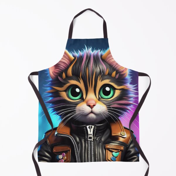 Item preview, Folk Art Punk Rock Kitten designed and sold by Colin Bentham.