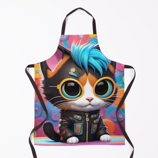 Item preview, Folk Art Punk Rock Kitten designed and sold by Colin Bentham.