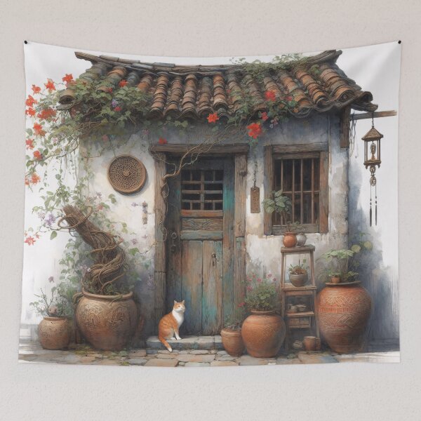 Item preview, Quaint cottage designed and sold by Vibranta Studio.