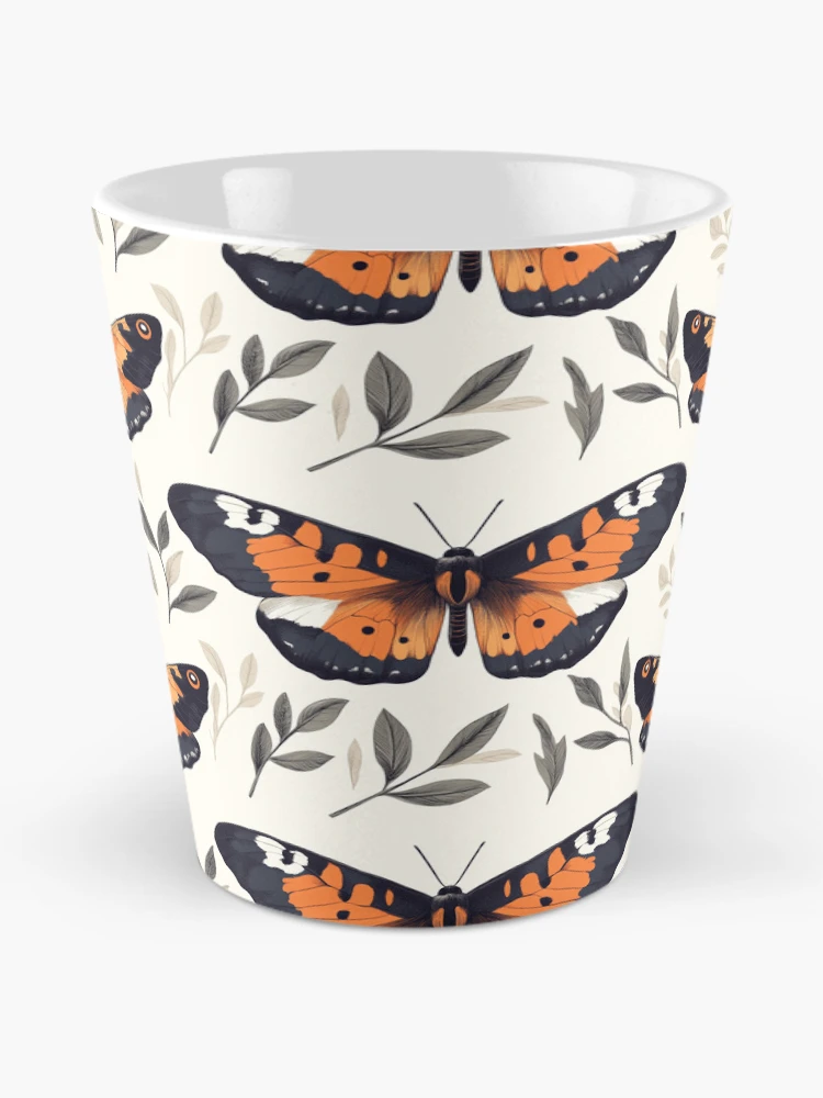 Thumbnail 2 of 4, Coffee Mug, Monarch Moth Insect Pattern designed and sold by ChuckleSpace.