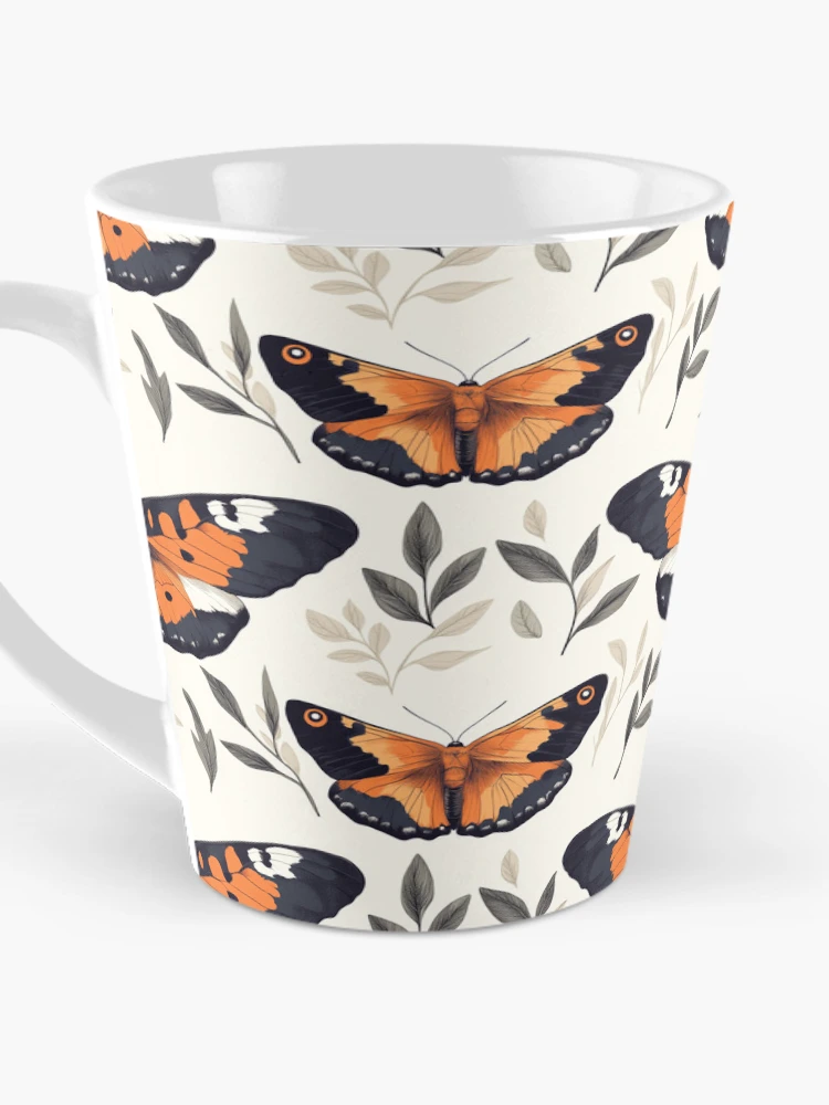 Thumbnail 3 of 4, Coffee Mug, Monarch Moth Insect Pattern designed and sold by ChuckleSpace.