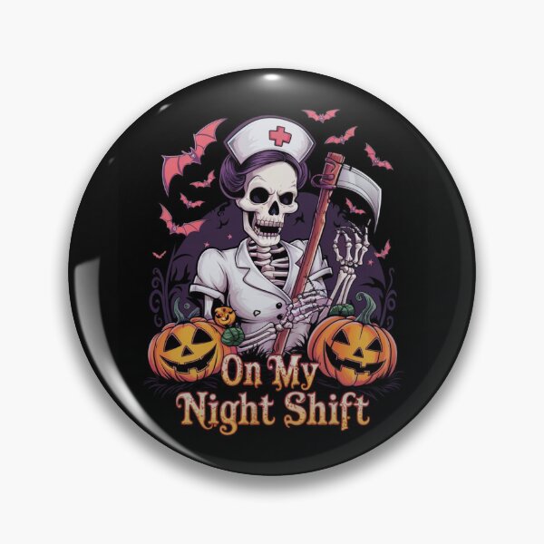 Item preview, Casual Vintage My Night Shift Shirt, Halloween Nurse Sweatshirt, Retro Spooky Nurse Tshirt, Night Nurse Sweatshirt, Nursing School TShirt, Halloween RN Shirt designed and sold by piketo.