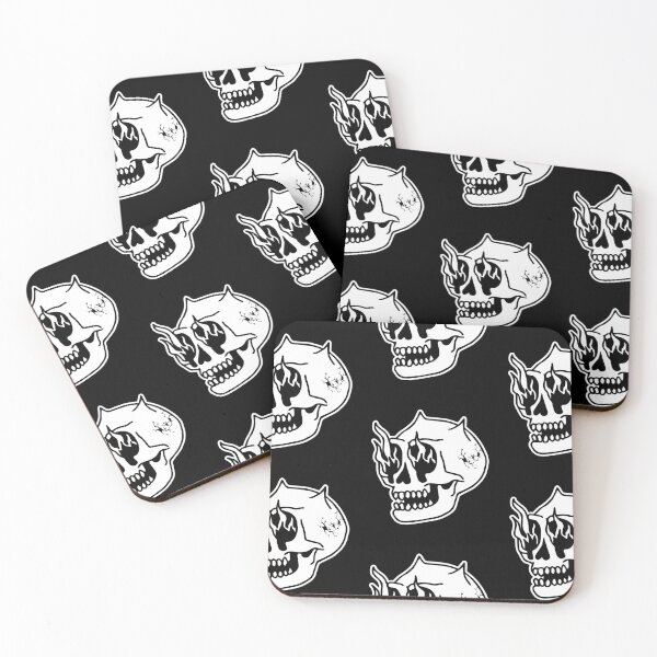 Item preview, happy skull on fire designed and sold by shoggothicz.