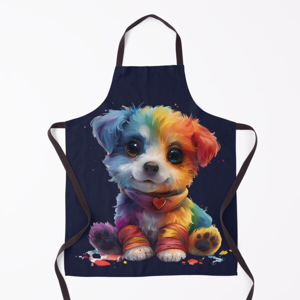 Item preview, puppy Dog cute and rainbow color puppy dog Round eyes, fluffy fur, legs wrapped in cloth designed and sold by CHOKCHAIVONGDEE.