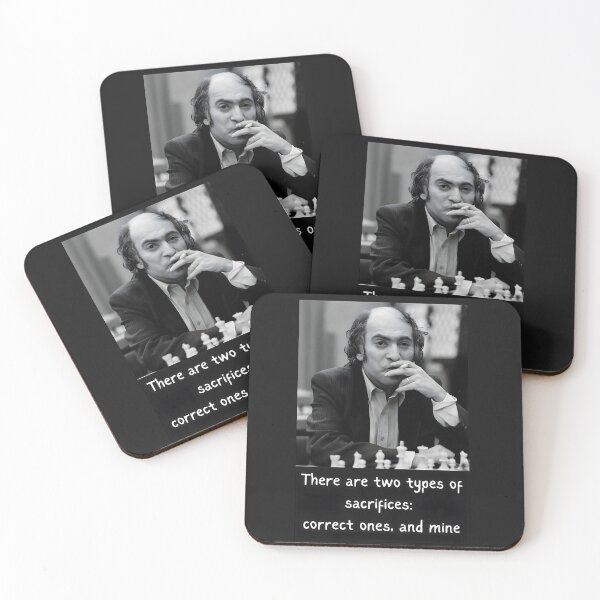 Item preview, Mikhail Tal - Sacrifice Quote designed and sold by GambitChess.