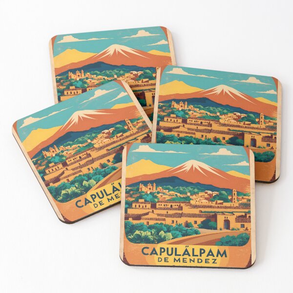 Item preview, Capulalpam Oaxaca Mexico Magic Town Vintage Travel Tourism designed and sold by TravelersGems.