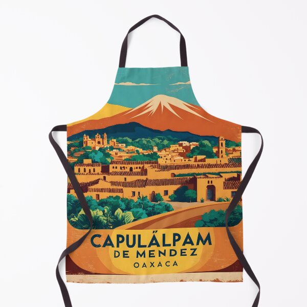 Item preview, Capulalpam Oaxaca Mexico Magic Town Vintage Travel Tourism designed and sold by TravelersGems.