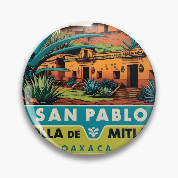 Artikelvorschau, San Pablo Villa de Mitla Oaxaca Mexiko magische Stadt Vintage Reisetourismus entworfen und verkauft von TravelersGems.