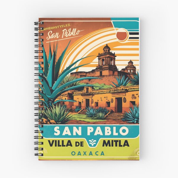Item preview, San Pablo Villa de Mitla Oaxaca Mexico Magic Town Vintage Travel Tourism designed and sold by TravelersGems.