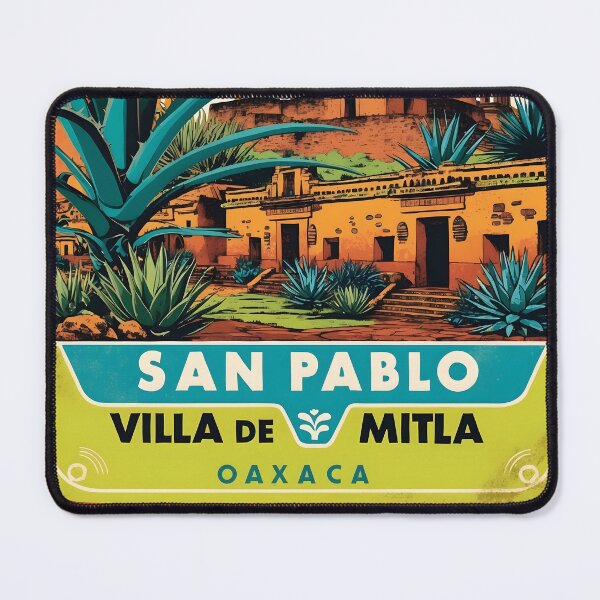 Item preview, San Pablo Villa de Mitla Oaxaca Mexico Magic Town Vintage Travel Tourism designed and sold by TravelersGems.