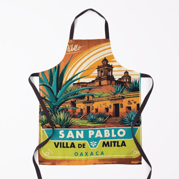 Item preview, San Pablo Villa de Mitla Oaxaca Mexico Magic Town Vintage Travel Tourism designed and sold by TravelersGems.