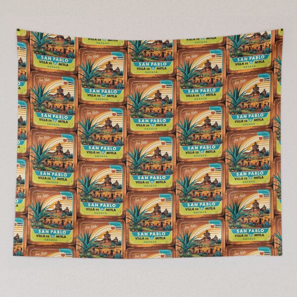 Item preview, San Pablo Villa de Mitla Oaxaca Mexico Magic Town Vintage Travel Tourism designed and sold by TravelersGems.