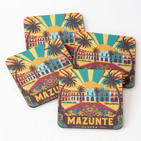 Item preview, Mazunte Oaxaca Mexico Magic Town Vintage Travel Tourism designed and sold by TravelersGems.