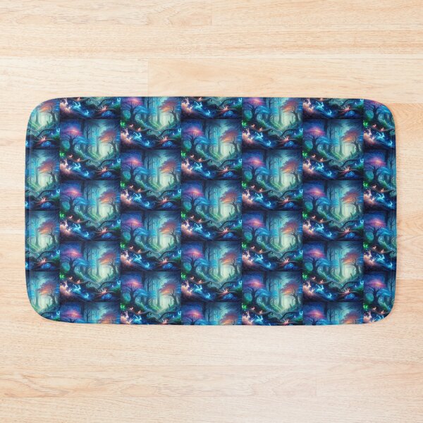 Item preview, CEnchanted Forest with Bioluminescent Trees designed and sold by koreatvtea.
