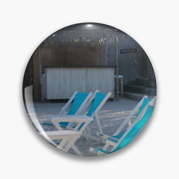 Item preview, Beach Chairs Print - Coastal Relaxation Artwork designed and sold by photographerst.
