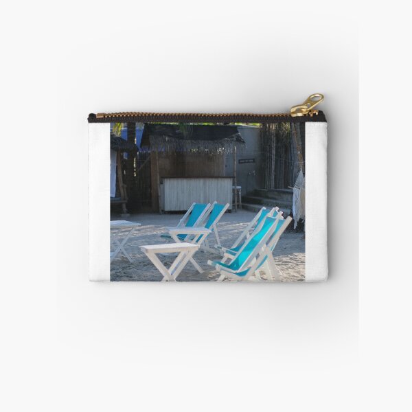 Item preview, Beach Chairs Print - Coastal Relaxation Artwork designed and sold by photographerst.