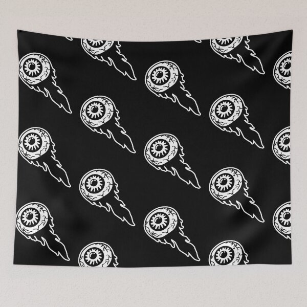 Item preview, flaming eyeball designed and sold by shoggothicz.