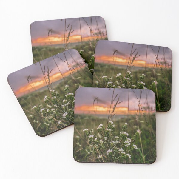 Item preview, Field flowers during sunset time designed and sold by LiguxKon.