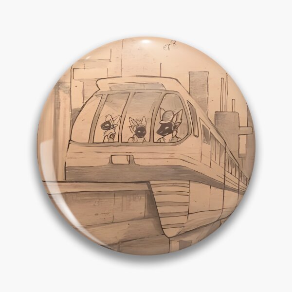 Item preview, Drawing of Protogens Inside Maglev in Futuristic City designed and sold by SuperHaven.