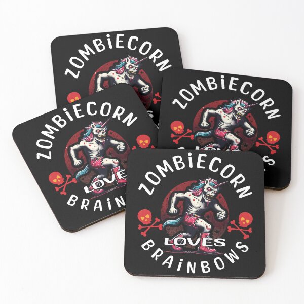 Item preview, Zombiecorn Loves Brainbows Halloween Party designed and sold by LuminOrb.