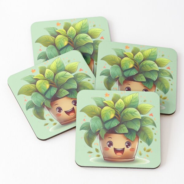 Item preview, Happy Plant With Face designed and sold by BeachBreezyVA.