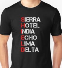 The Shield WWE Typography Unisex T-Shirt